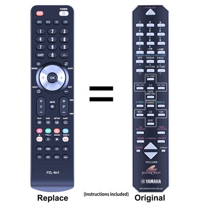 New CRX-E400/E300 RDS V891340 For Yamaha Replacement Remote Control CDX-E400