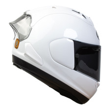 SMALL 56 DIAMOND PLAIN WHITE ARAI RX7-V EVO #BSB #WSBK MOTORCYCLE CRASH HELMET