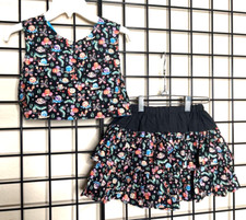 NEW NWT Black/Yellow/Blue Snails/Caterpillars 2PC Skirt Set Bizzy Bumpkin Sz 4/5