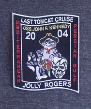 LAST TOMCAT CRUISE USS John F Kennedy VF-84 JOLLY ROGERS Navy PATCH