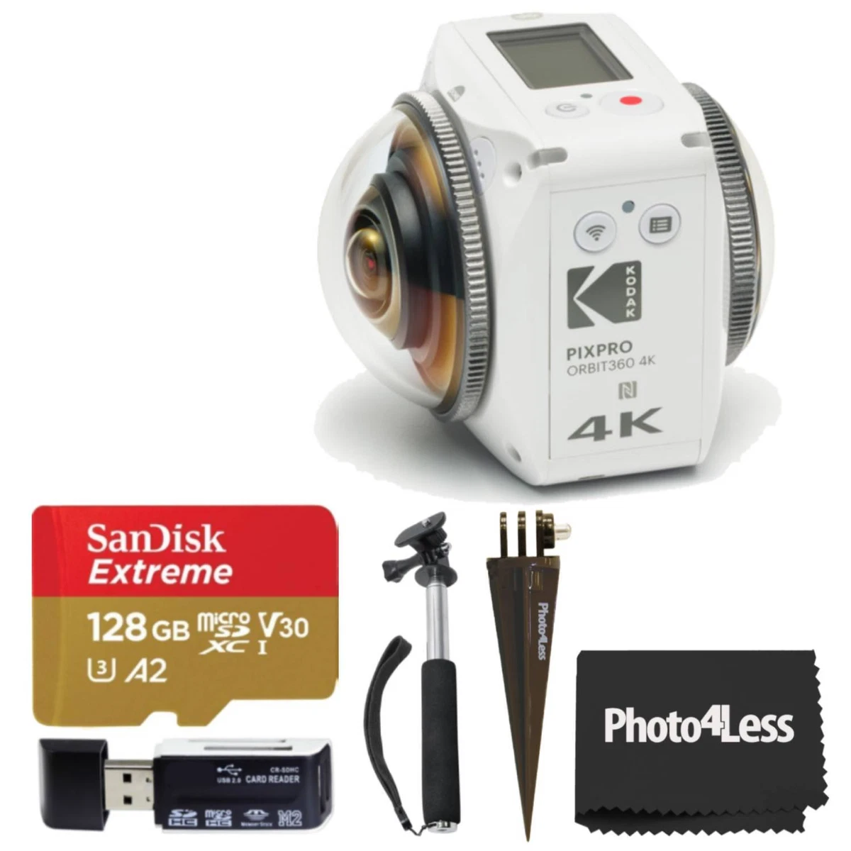 KODAK PIXPRO ORBIT360 4K VR Camera Adventure Pack