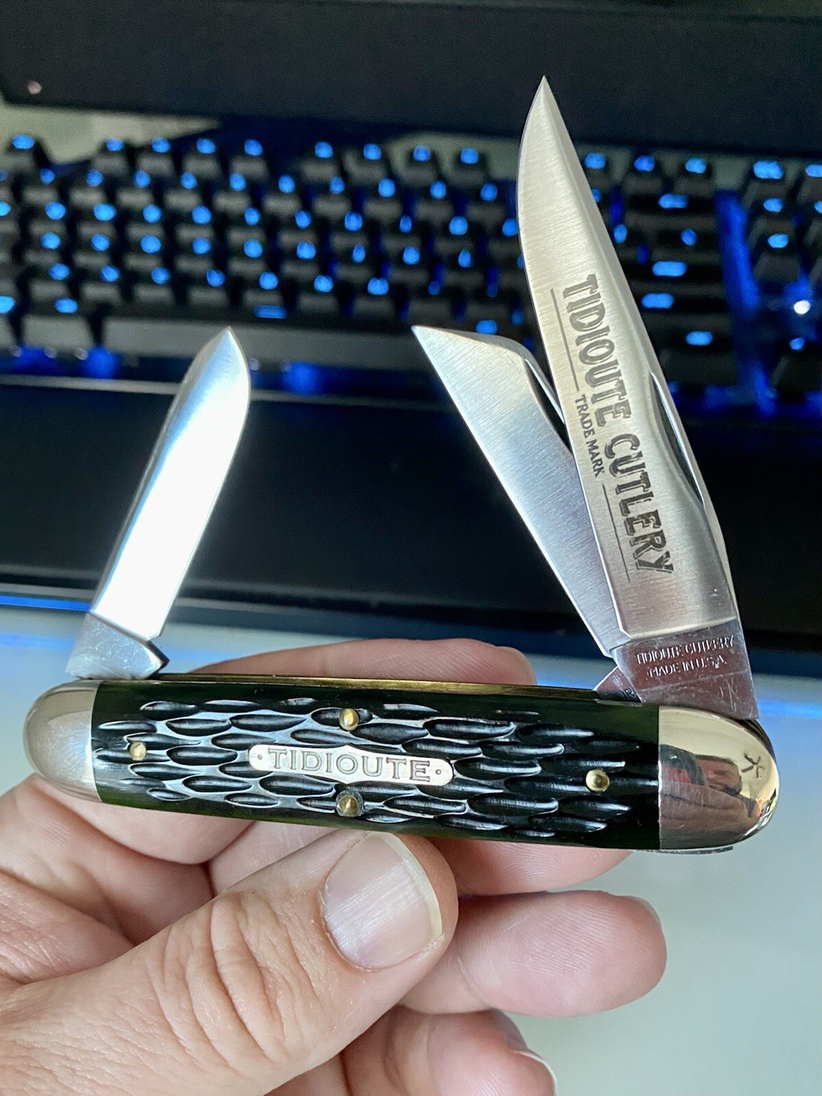 Rare 1 of 10 2008 53 Stockman Great Eastern Cutlery River Valley Green