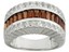 Bague De Fiançailles/éternité Pour Homme/femme - Acier Chirurgical Avec Diamants Simulés LCS - Taille 11-13