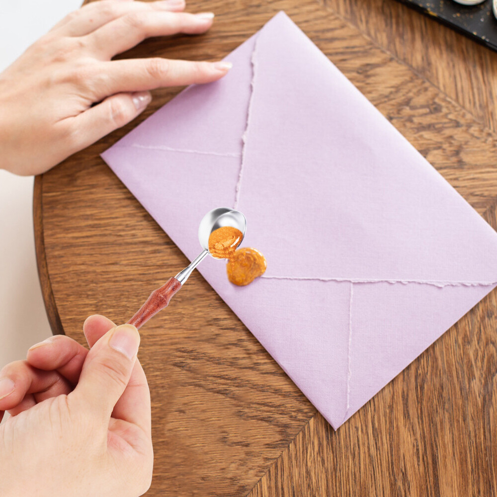 4 Pcs Melting Spoon Sealing Bead Melter Sealer Wooden Handle eBay