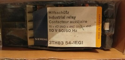 Alt/Veraltet- Siemens Hilfsschütz Relais -3TH83 54-1EG1- 110V 50/60Hz 