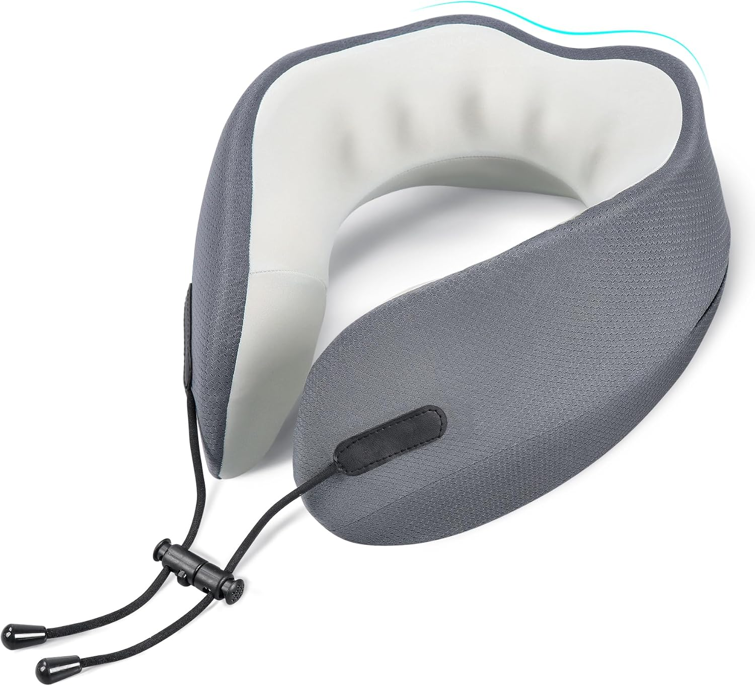 Memory Foam Travel Neck Pillow for Airplane Sleeping Comfort