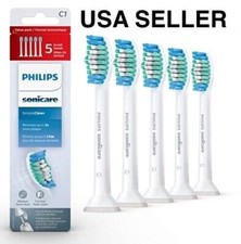 5 pcs Sonicare C1 Simply Clean Replacement Toothbrush Brush Heads HX6015/03
