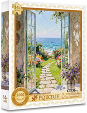 Jigsaw Puzzles 1000 Pieces for Adults Letters on Back Nature Landscape Puzzle Wa