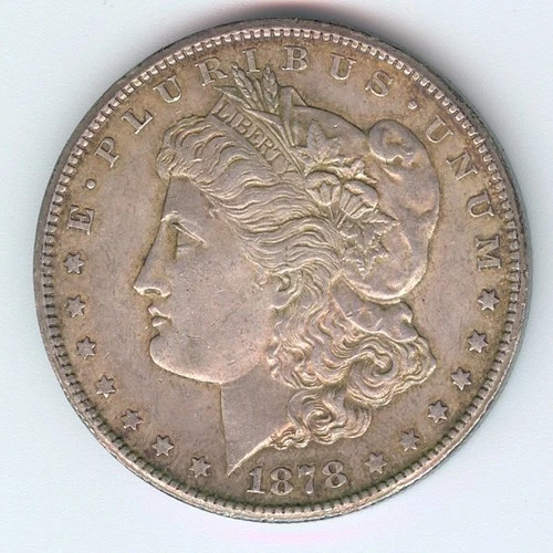 1878-CC U.S. MORGAN SILVER DOLLAR - KM#110 - KEY DATE - EXTRA FINE