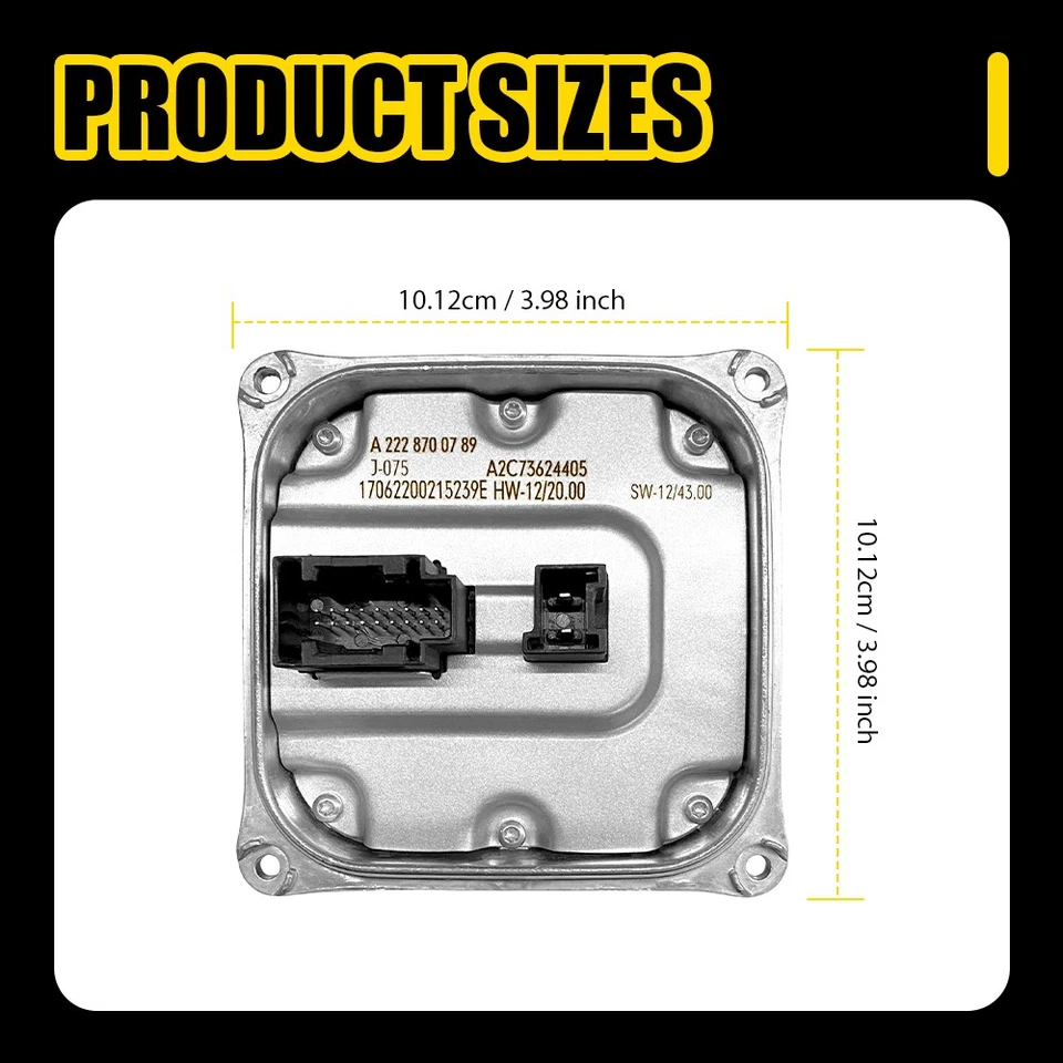 Unidad de control de módulo de lastre de faros LED para 16-18 Benz GLE A2228700789 1-5SET Foto 4 de 4