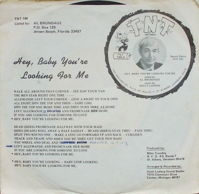 Al Brundage, Scott Ludwig - Hey, Baby You're Looking For Me (7'') (Near Mint (NM 
