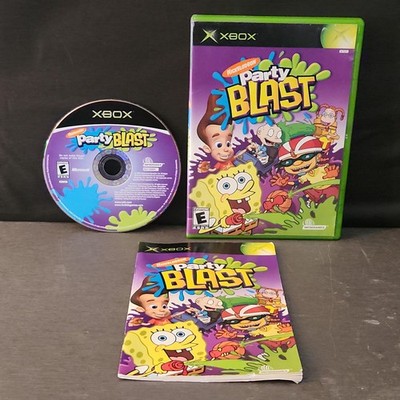 Nickelodeon Party Blast Microsoft Xbox Video Game CIB