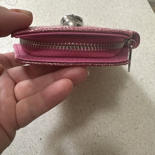 Portafoglio pochette Elvira .Lux de Ville rosa opaco bara gotico punk spettrale - Foto 8 di 20