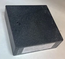 Granite Slab 6"x6"x2" Grade A w/Thru Hole For Stand Mounting Qty.1 (25MY62)