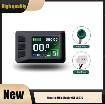 Ebike KT LCD7C Display 36V/48V with SM/WP Plug Electric Bicycle Conversion Kit