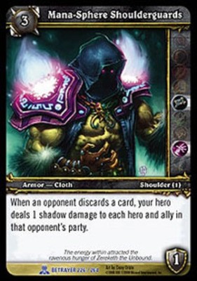 Mana-Sphere Shoulderguards Ungraded WOW: Servants of the Betrayer