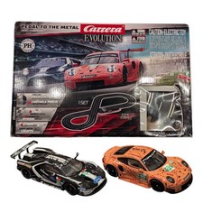 Carrera Evolution Ford vs. Porsche 20025242 Slot Car Race Track Set GT500 RARE
