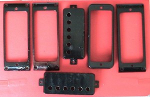 (6 SZTUK) VINTAGE GIBSON EPIPHONE MINI HUMBUCKE PIERŚCIENIE PICKUP POKRYWA CZĘŚCI NAPRAWA
