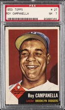 1953 TOPPS #27 ROY CAMPANELLA PSA 7