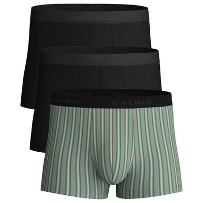 CALIDA Herren Boxershorts, 3er Pack - Natural Benefit, Elastikbund, Single Je... - Bild 1 von 4