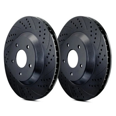 For BMW Z3 98-02 ATL Autosports Double Drilled & Slotted Rear Brake Rotors