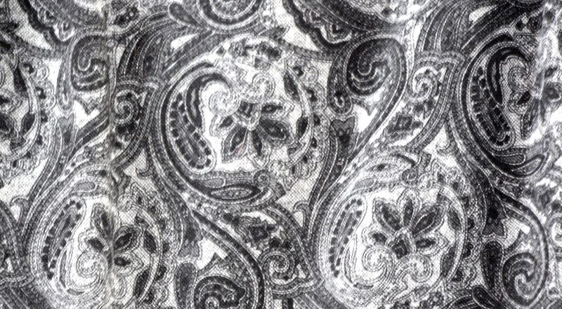 Talbots Skirt Size 6 Small Wool Blend Lined Black Paisley Print Pencil Wrap  - Image 3 of 4