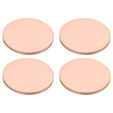 4 Pcs Metal Stamping Blanks, 20mm Round Stamping Tags, 1.0mm Thick, Copper Tone