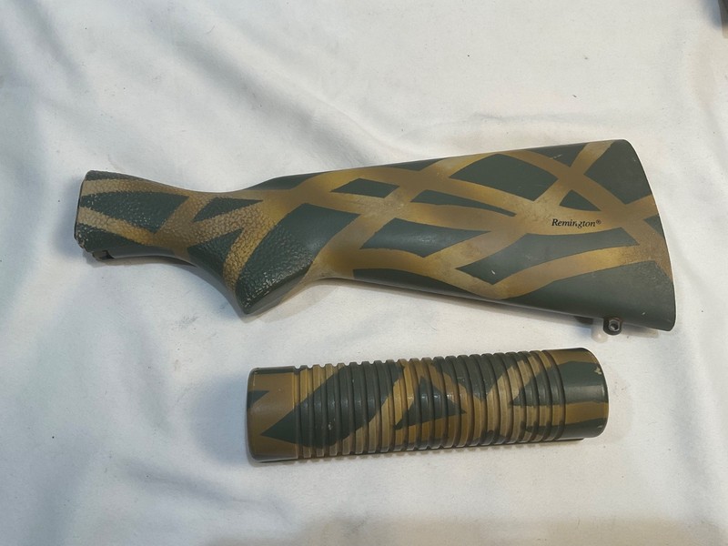 Remington 870 Ducks Unlimited Camo Stock & Forearm. 12 Gauge.