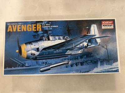 Academy 1/72 Grumman TBF-1 AVENGER U.S. Navy Torpedo Bomber #1651- FREE SHIPPING