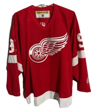 Vintage Detroit Red Wings Sz M Koho Seymour #91 Jersey Air Knit 90s NHL