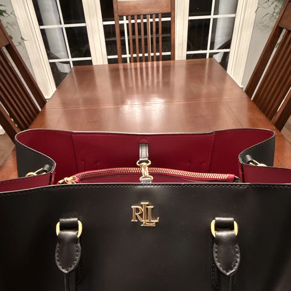 25+ Lauren Ralph Lauren Satchel/Top Handle Bag Red Bags & Handbags