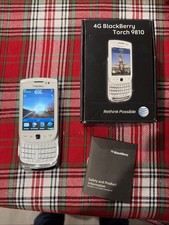BlackBerry Torch 9810 Original 5MP Slider QWERTY White 4G Smartphone Works