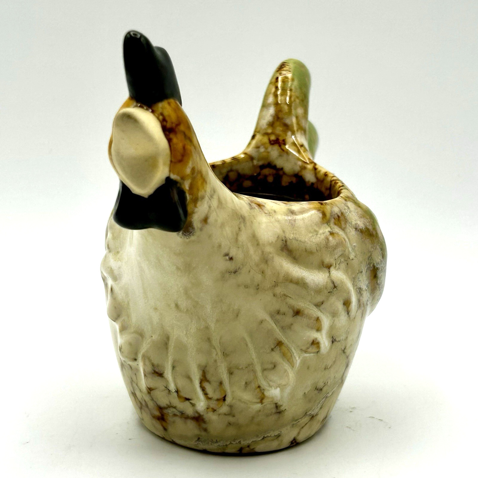 Yankee Candle Rooster Votive Holder Glazed Ceramic Hen Chicken Farmhouse Country