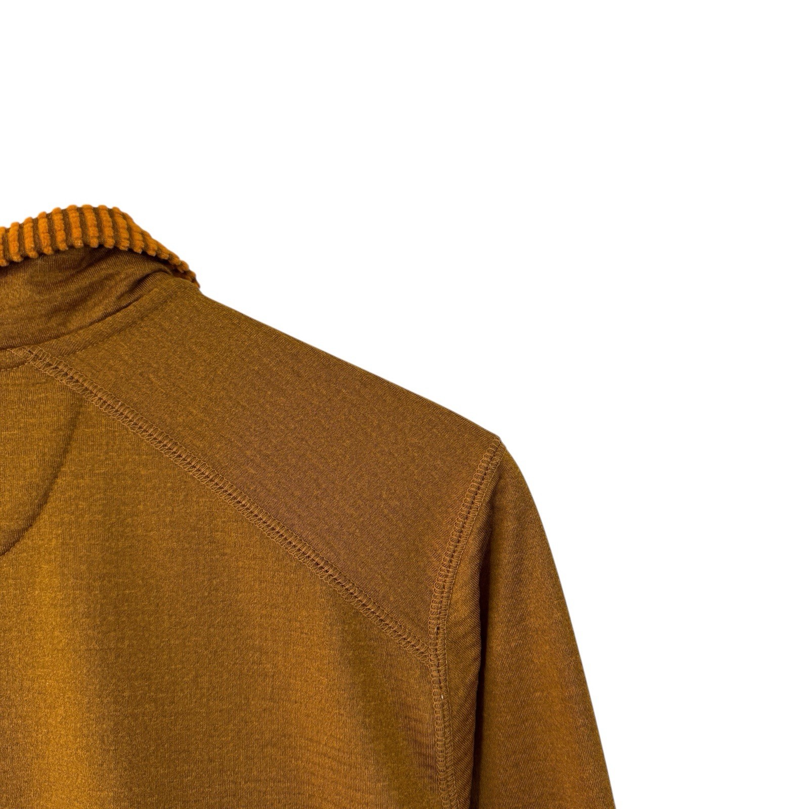 Orvis Large Base Layer Pullover Orange Partial Zi… - image 13