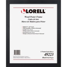Lorell 16x20 Stylish Black Poster Frame Wall Art Photo Display 49223