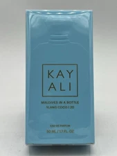Huda Beauty Kayali Maldives In A Bottle Ylang Coco 20 EDP 1.7 oz New Sealed Box.