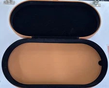 Dyson Airwrap Styler Leather Large Storage Hard Box Brown Traveling Case Only