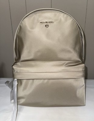 Michael Kors Slater Large Chain Backpack MK Light Sand Multi Bag- NEW