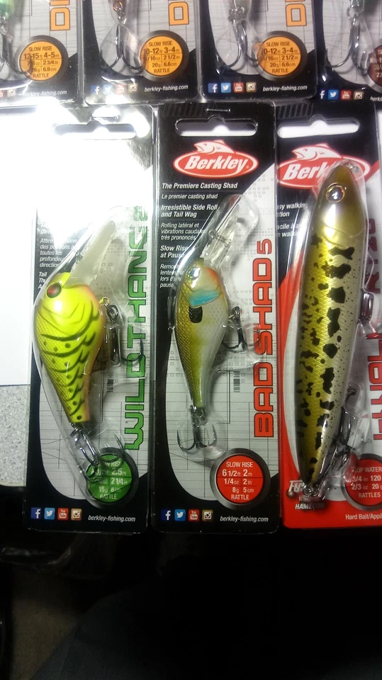 berkley, lote de 7 cebos diferentes, todos nuevos en paquete, todos los colores diferentes- Foto 4 de 4