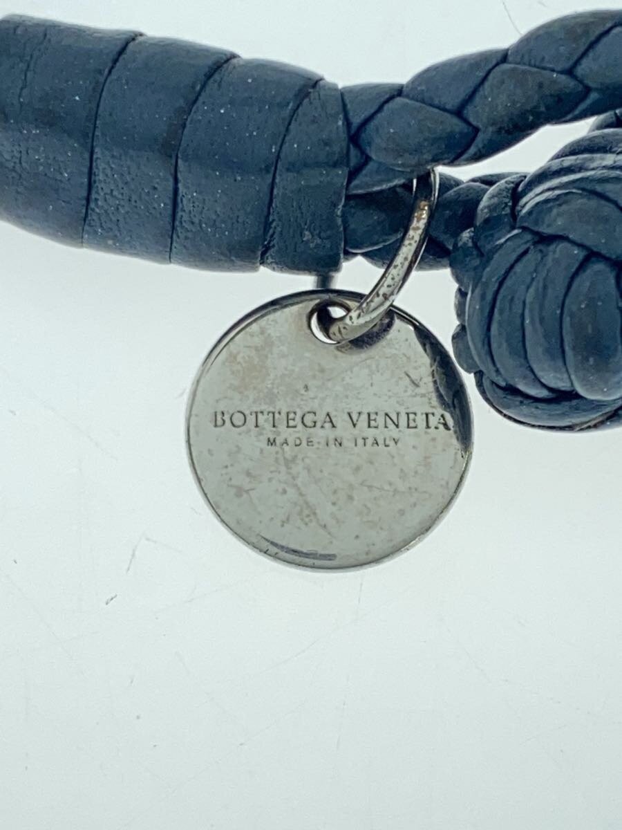 BOTTEGA VENETA Bracelet Leather Navy Women's Authentic 3225