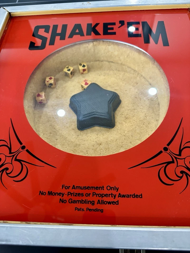 Máquina Arcade Shake 'Em De Colección Funciona con Monedas - Juego Novedad Mediados de Siglo - ¡Funciona! Foto 3 de 4