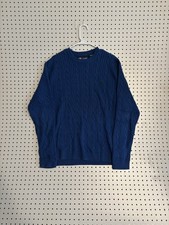 Blue Chaps Cable knit Sweater Men  s Large