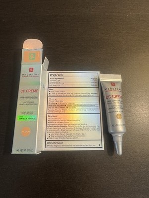 Erborian CC Cream Color Corrector Medium 5 ml .17 oz Sample Size NIB