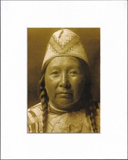 8X10 Matted Print Picture Edward S Curtis: Native American Indian: Woman