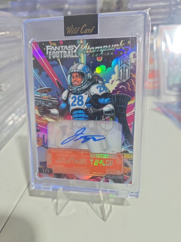 2026 Wild Card Atompunk Auto True 1/1 Jonathan Taylor Rare
