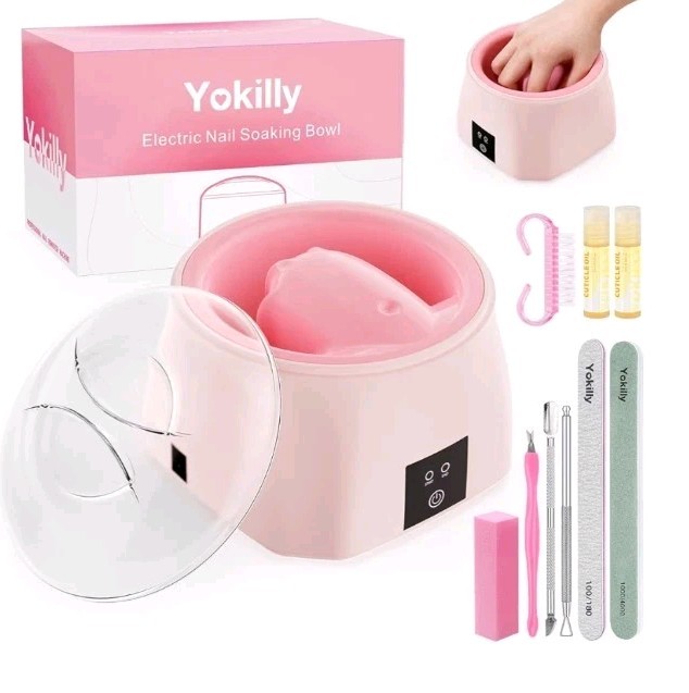 Yokilly Nail Soaking Bowl Heated: 50% Faster Nail Soak off Bowl - Open Box