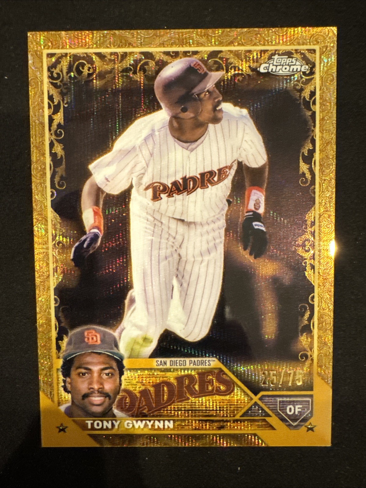 2023 Topps Gilded Collection Tony Gwynn Wave Gold Etch #25/75
