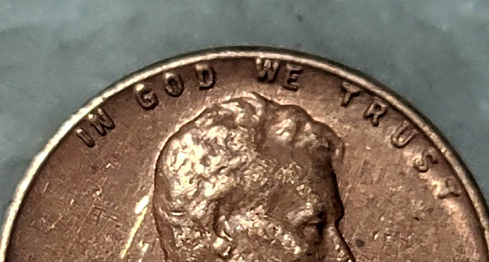 1959 D Lincoln Penny Error “L”   In Liberty & Letters on Top Rim - Errors RARE - Image 2 of 4