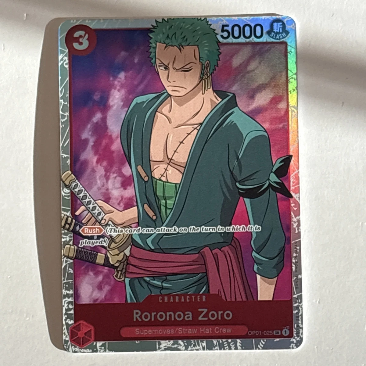 Roronoa Zoro OP01-025 Romance Dawn for sale | eBay