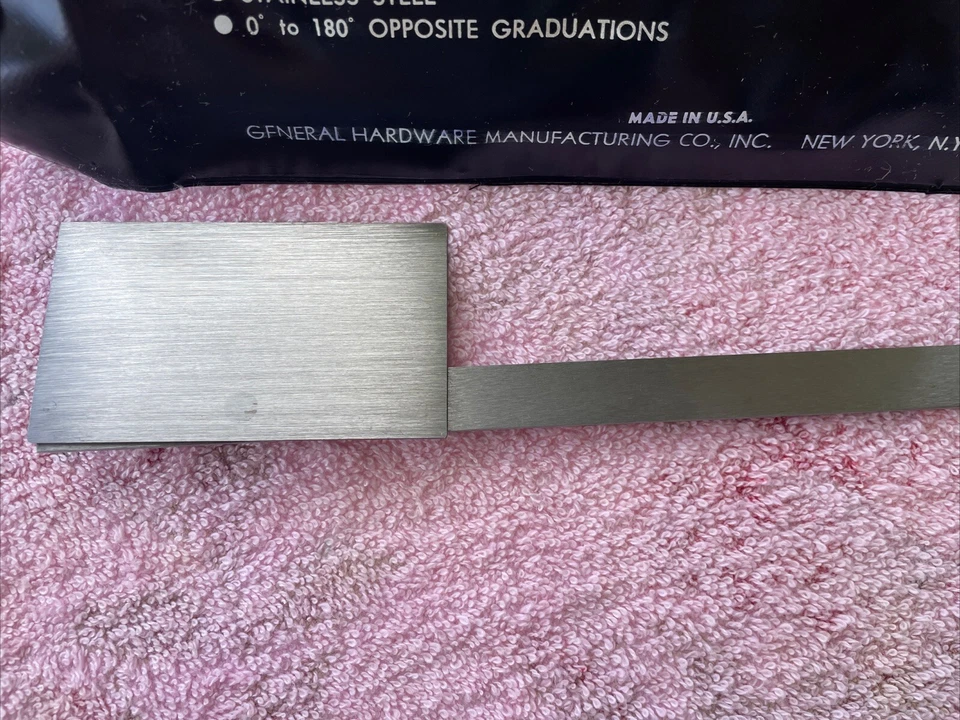 General Tools Stainless Steel Miter Angle Protractor no. 17 w/ Case Made in USA - Image 3 of 4